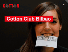 Tablet Screenshot of cottonclubbilbao.es